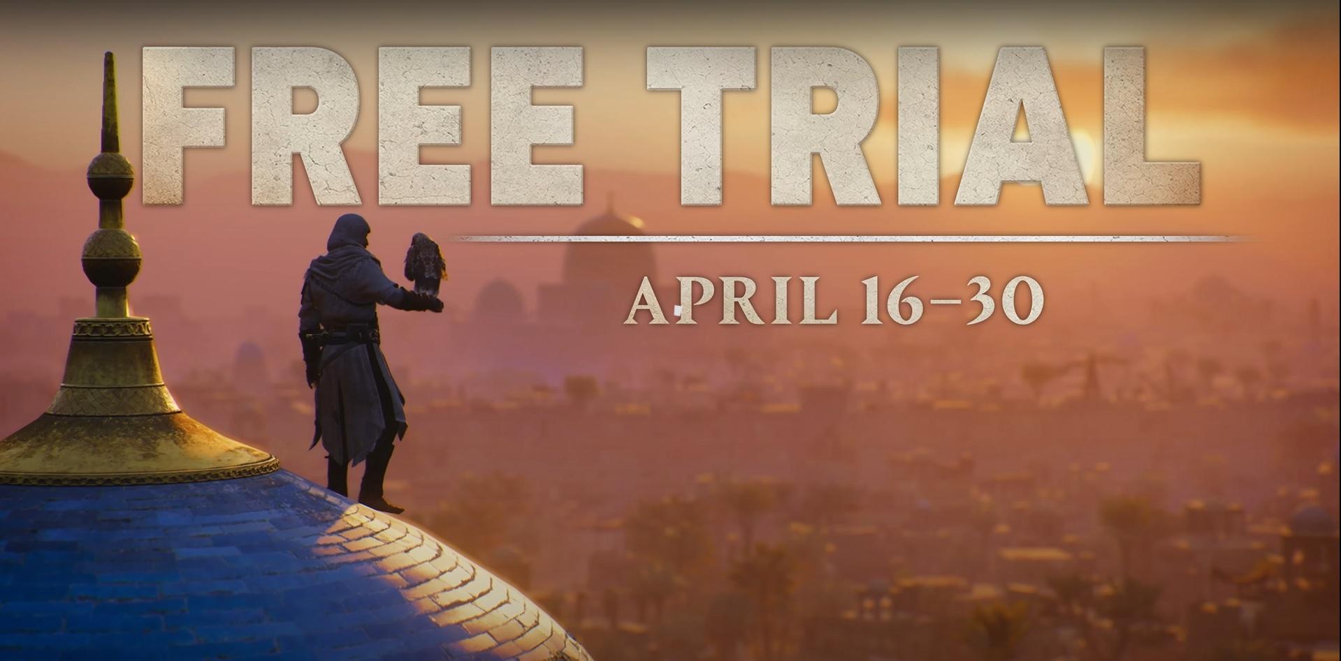 Assassin's Creed Mirage free trial until the April 30
