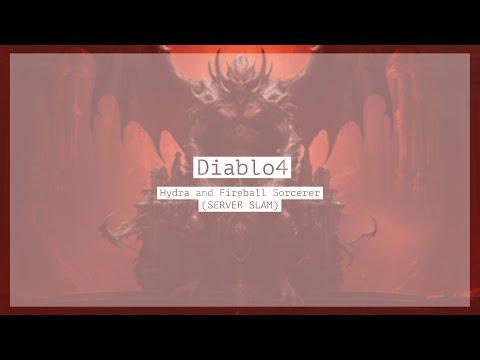 Diablo 4 Sorcerer hydra and fireball build game play (Malnok fight)